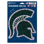 Wholesale-Michigan State Spartans Shimmer Decals 5" x 7"