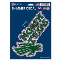 Wholesale-North Texas Mean Green Shimmer Decals 5" x 7"