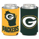 Green Bay Packers STATE SHAPE Can Cooler 12 oz.