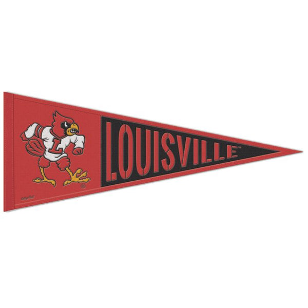 Wholesale-Louisville Cardinals /College Vault VAULT Wool Pennant 13" x 32"