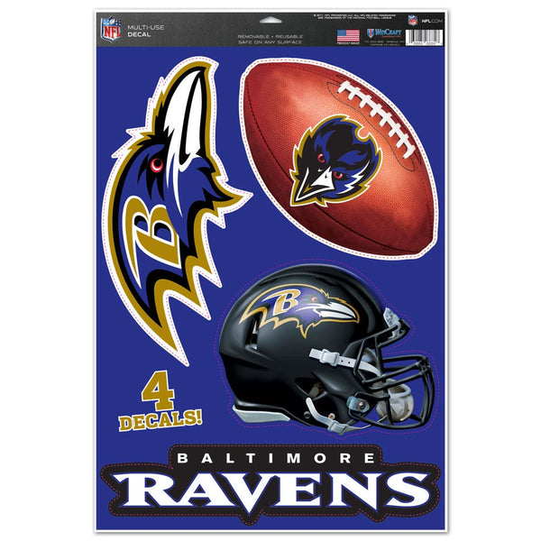 Baltimore Ravens Multi-Use Decal 11" x 17"