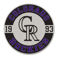 Colorado Rockies CIRCLE ESTABLISHED Collector Enamel Pin Jewelry Card