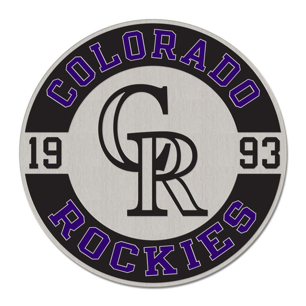 Colorado Rockies CIRCLE ESTABLISHED Collector Enamel Pin Jewelry Card