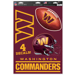 Washington Commanders Multi-Use Decal 11" x 17"