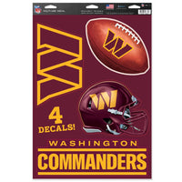 Washington Commanders Multi-Use Decal 11" x 17"