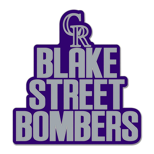 Colorado Rockies SLOGAN Collector Enamel Pin Jewelry Card