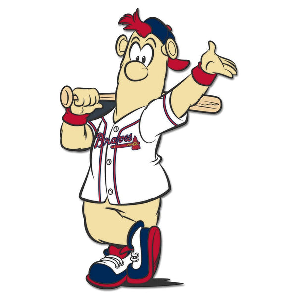 Atlanta Braves Mascot MLB Collector Enamel Pin Jewelry Card