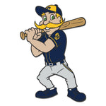 Milwaukee Brewers Mascot MLB Collector Enamel Pin Jewelry Card