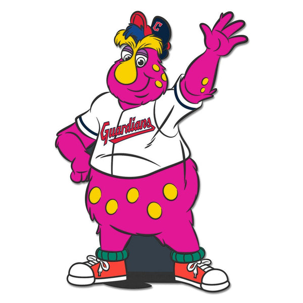 Cleveland Guardians Mascot MLB Collector Enamel Pin Jewelry Card