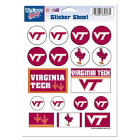 Wholesale-Virginia Tech Hokies Vinyl Sticker Sheet 5" x 7"