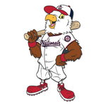 Washington Nationals Mascot MLB Collector Enamel Pin Jewelry Card