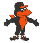 Baltimore Orioles Mascot MLB Collector Enamel Pin Jewelry Card