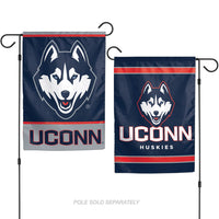 UConn Huskies Garden Flags 2 sided 12.5" x 18"