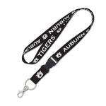 Wholesale-Auburn Tigers BLACKOUT Lanyard w/detachable buckle 1"