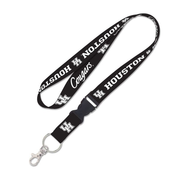 Wholesale-Houston Cougars BLACKOUT Lanyard w/detachable buckle 1"