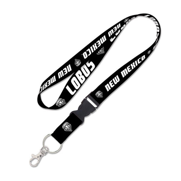 New Mexico Lobos BLACKOUT Lanyard w/detachable buckle 1"