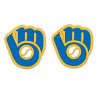 Milwaukee Brewers Earrings Jewelry Card