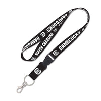 South Carolina Gamecocks Blackout Lanyard w/detachable buckle 1"