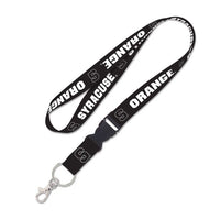 Wholesale-Syracuse Orange BLACKOUT Lanyard w/detachable buckle 1"