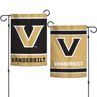 Wholesale-Vanderbilt Commodores Garden Flags 2 sided 12.5" x 18"