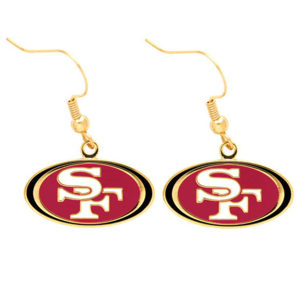 San Francisco 49ers Earrings Jewelry Card