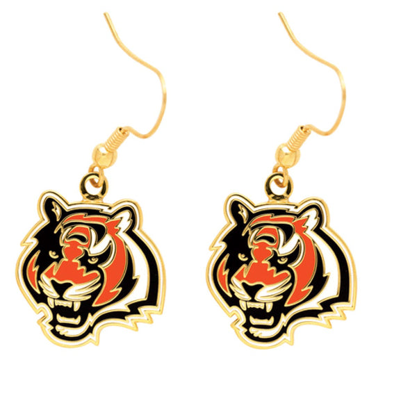 Cincinnati Bengals Earrings Jewelry Card