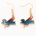 Los Angeles Dodgers Earrings Jewelry Card