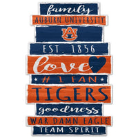 Wholesale-Auburn Tigers Wood Sign 11" x 17" 1/4" thick