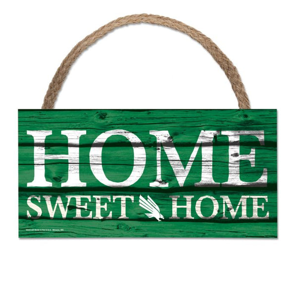 Wholesale-North Texas Mean Green Wood Sign w/Rope 5" x 10"