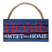 Tulsa Golden Hurricanes Wood Sign w/Rope 5" x 10"