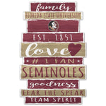 Wholesale-Florida State Seminoles Wood Sign 11" x 17" 1/4" thick
