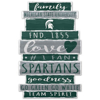 Wholesale-Michigan State Spartans Wood Sign 11" x 17" 1/4" thick