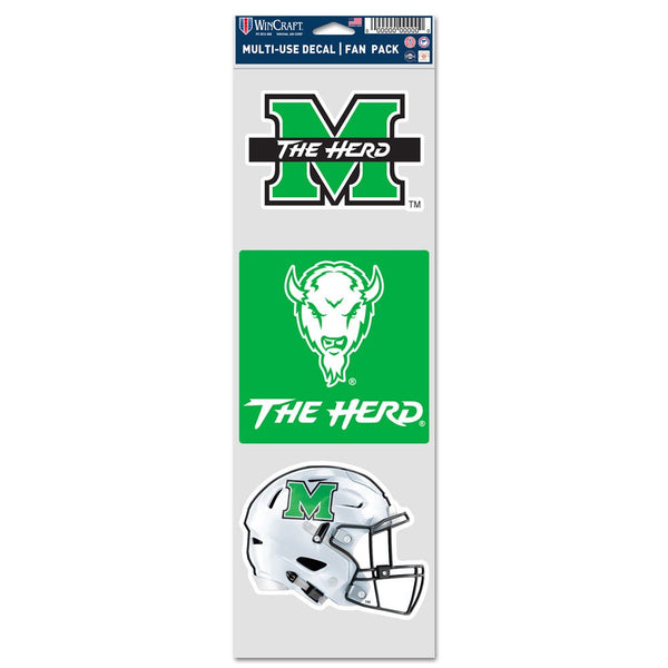 Marshall Thundering Herd Fan Decals 3.75" x 12"