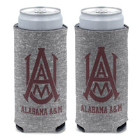 Alabama A&M Bulldogs GRAY HEATHERED 12 oz Slim Can Cooler