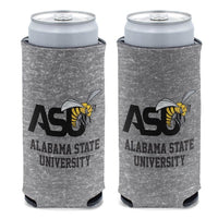 Wholesale-Alabama State Hornets GRAY HEATHERED 12 oz Slim Can Cooler