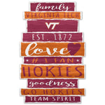 Wholesale-Virginia Tech Hokies Wood Sign 11" x 17" 1/4" thick