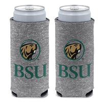 Wholesale-Bemidji State Beavers GRAY HEATHERED 12 oz Slim Can Cooler