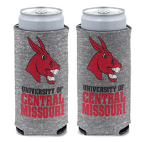 Wholesale-Central Missouri Mules GRAY HEATHERED 12 oz Slim Can Cooler