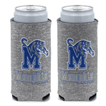 Memphis Tigers GRAY HEATHERED 12 oz Slim Can Cooler