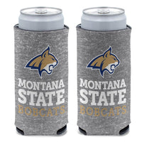 Wholesale-Montana State Bobcats GRAY HEATHERED 12 oz Slim Can Cooler