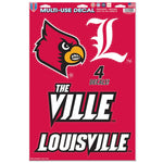 Louisville Cardinals Multi-Use Decal 11" x 17"