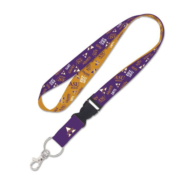 Wholesale-Alcorn State Braves SCATTERPRINT Lanyard w/detachable buckle 1"