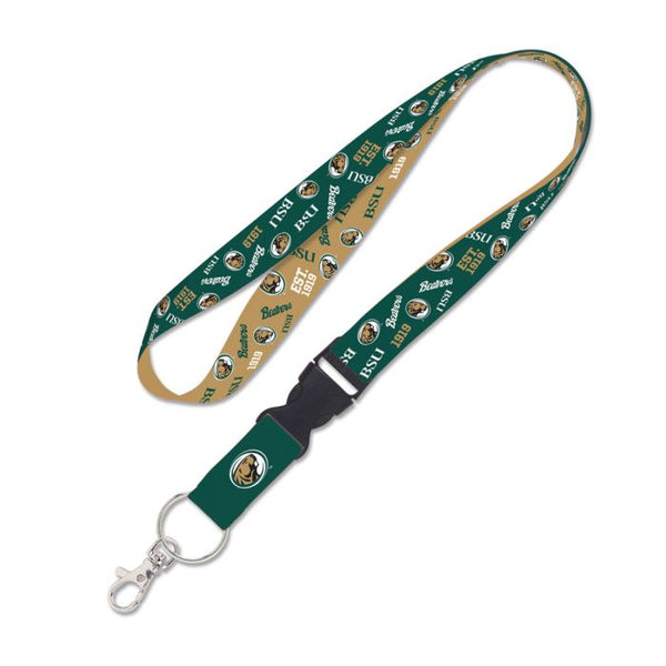 Wholesale-Bemidji State Beavers SCATTERPRINT Lanyard w/detachable buckle 1"