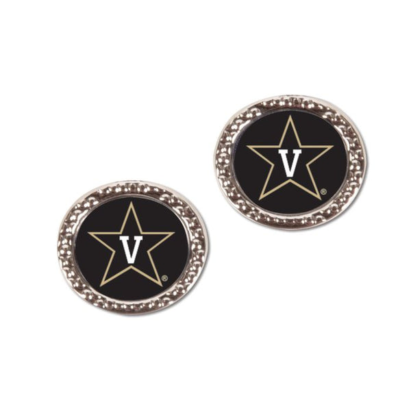 Wholesale-Vanderbilt Commodores Earrings Jewelry Carded Round