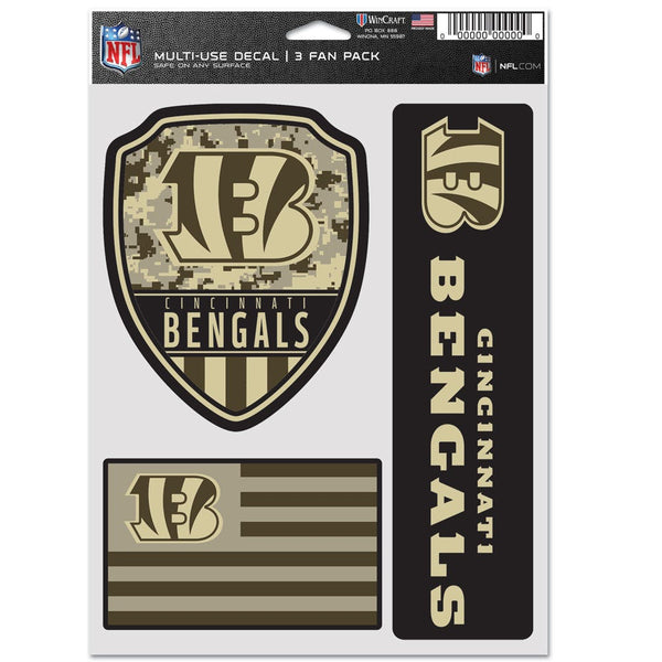 Cincinnati Bengals Standard Multi Use 3 Fan Pack