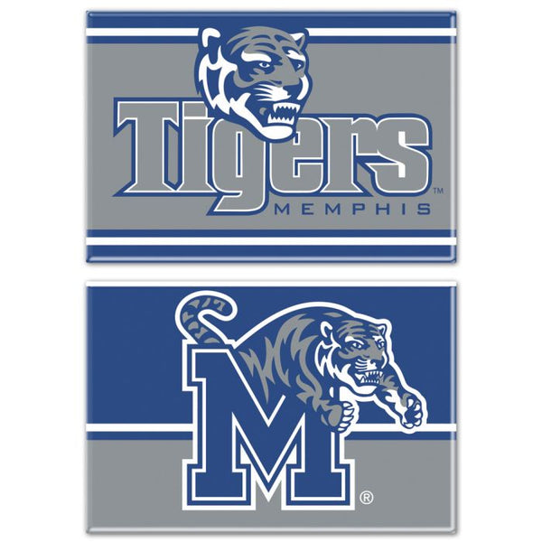 Wholesale-Memphis Tigers Rectangle Magnet, 2pack 2" x 3"