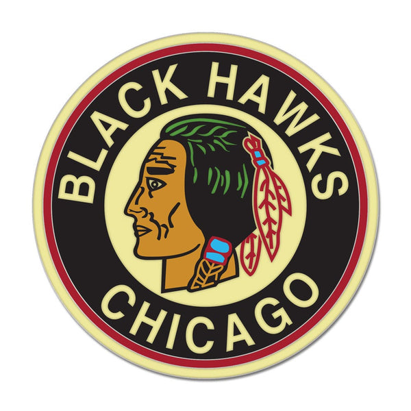 Chicago Blackhawks / Vintage NHL vintage Collector Enamel Pin Jewelry Card