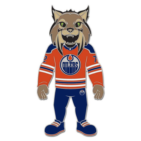Edmonton Oilers mascot Collector Enamel Pin Jewelry Card