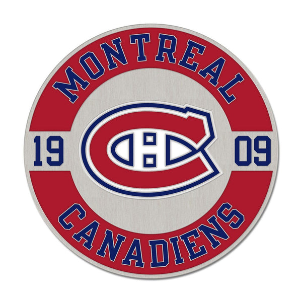 Montreal Canadiens ROUND EST Collector Enamel Pin Jewelry Card