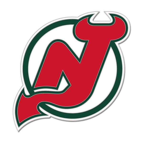 New Jersey Devils / Vintage NHL vintage Collector Enamel Pin Jewelry Card